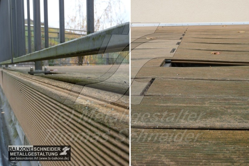Hochgelobter WPC-Boden nach drei Jahren... Begriffs-Erklarung: WPC ist die Abkürzung für Wood-Plastic-Composite, ein thermoplastisch verarbeitbarer Holz-Kunststoff-Verbundwerkstoff. Ist dies wirklich der optimale Terrassenboden? Verzug und Moosbefall sprechen Ihre eigene Sprache.