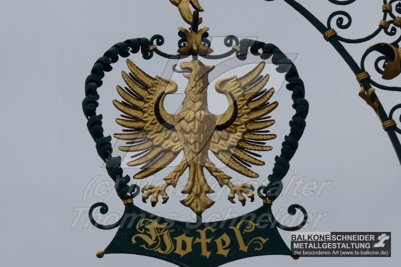Handgeschmiedetes Schildsymbol.